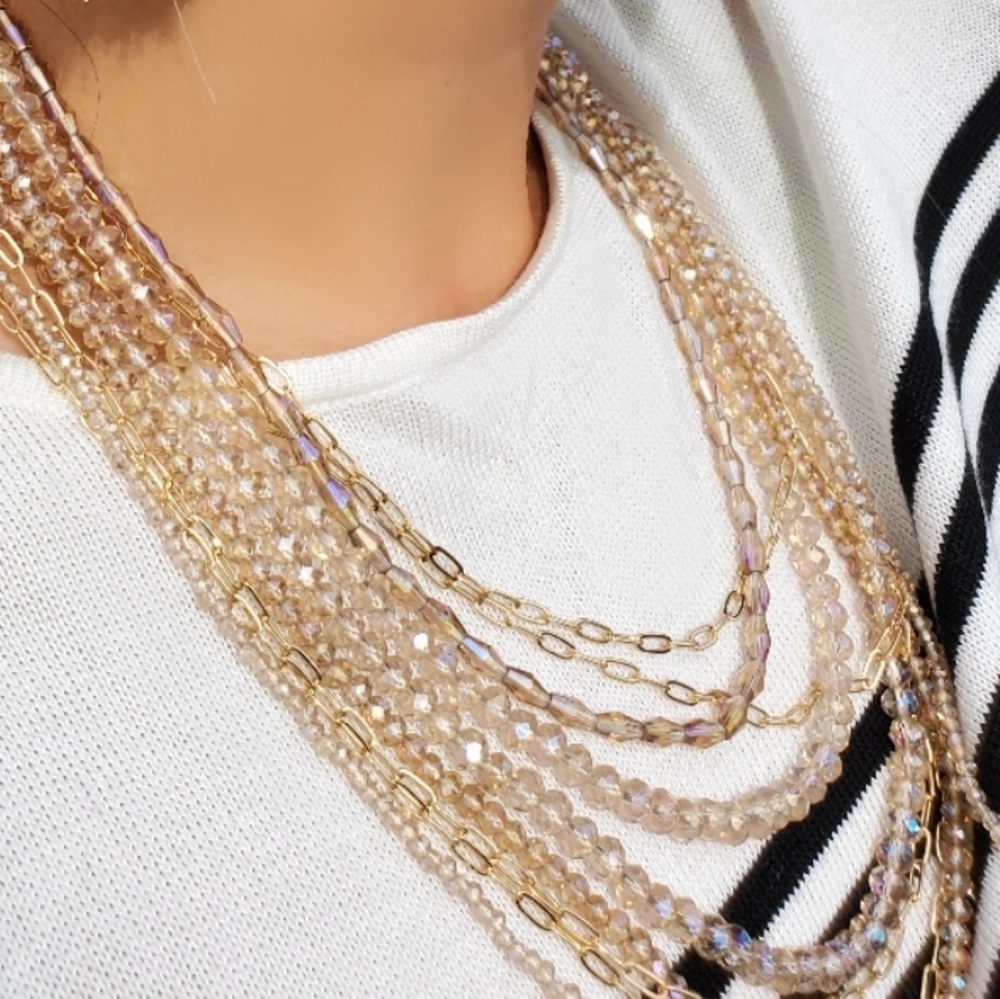 Nwt A New Day Chain, Beaded Multi-Strand Necklace - Picture 16 of 16